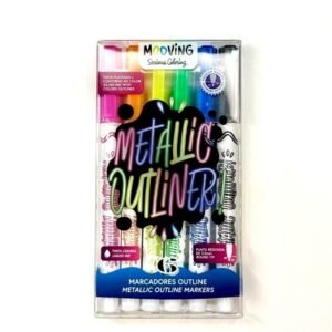 MARCADORES OUTLINE METALIZADO X 6 COLORES