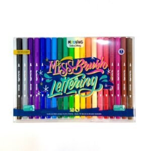 BRUSH PEN DOBLE PUNTA X 20 COLORES