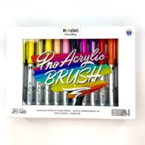 BRUSH PEN ACRÍLICOS 24 COLORES