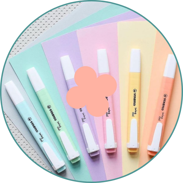 Marcadores y colores